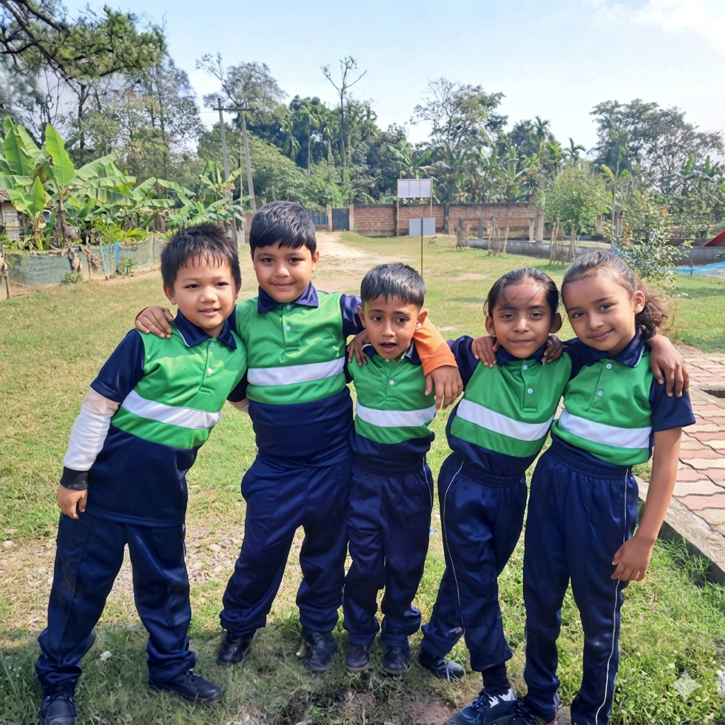 Students at St. Peter's English School